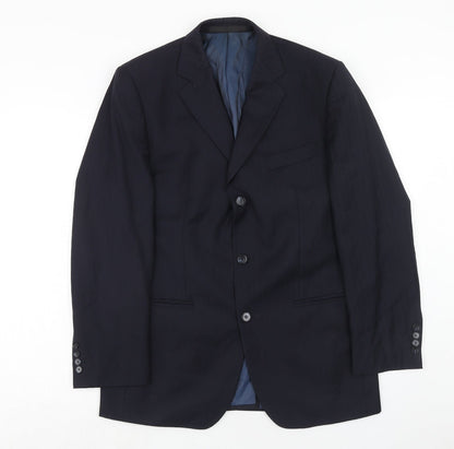 Mens UK Size 40 Marks and Spencer Regular Blue Suit Jacket