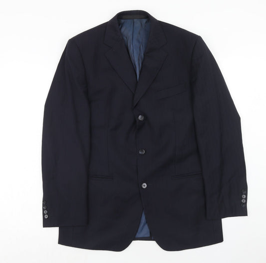 Mens UK Size 40 Marks and Spencer Regular Blue Suit Jacket