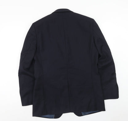 Mens UK Size 40 Marks and Spencer Regular Blue Suit Jacket