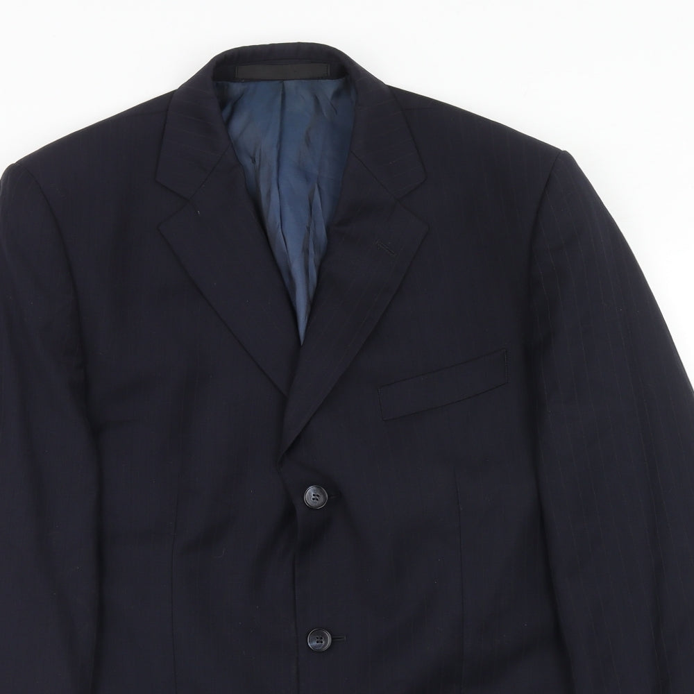 Mens UK Size 40 Marks and Spencer Regular Blue Suit Jacket
