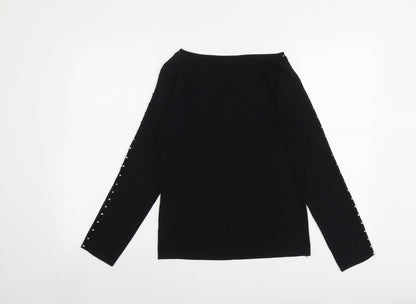Womens UK Size 10 Sky Designs Black Pullover Jumper