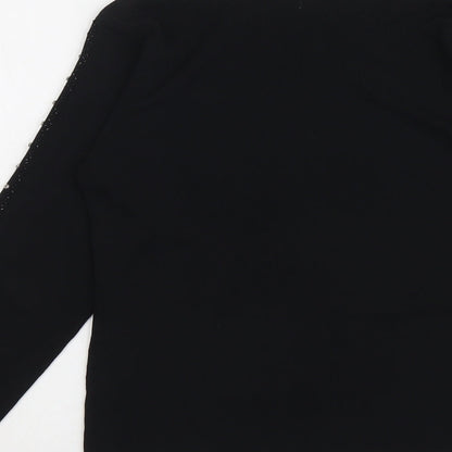 Womens UK Size 10 Sky Designs Black Pullover Jumper