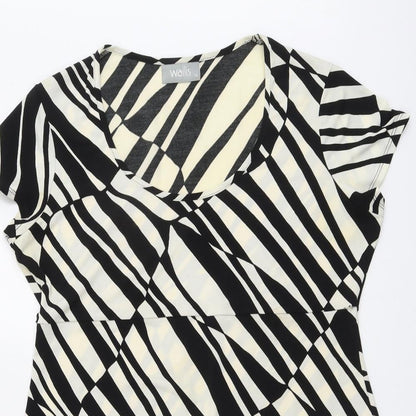 Womens UK Size 14 Wallis Black Basic Blouse