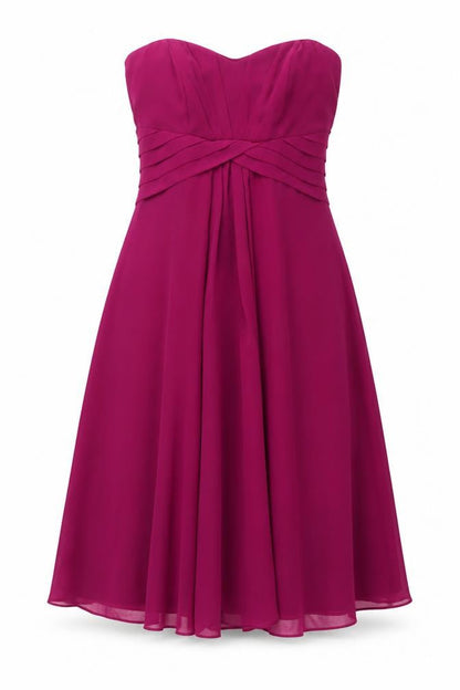 Debut Womens Purple Polyester Fit & Flare Size 10 Sweetheart Zip - Strapless