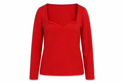 Womens UK Size S H&M Red Basic Blouse