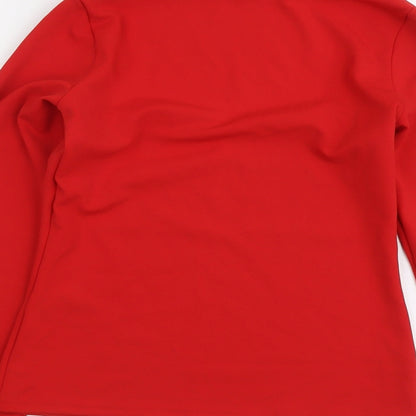 Womens UK Size S H&M Red Basic Blouse