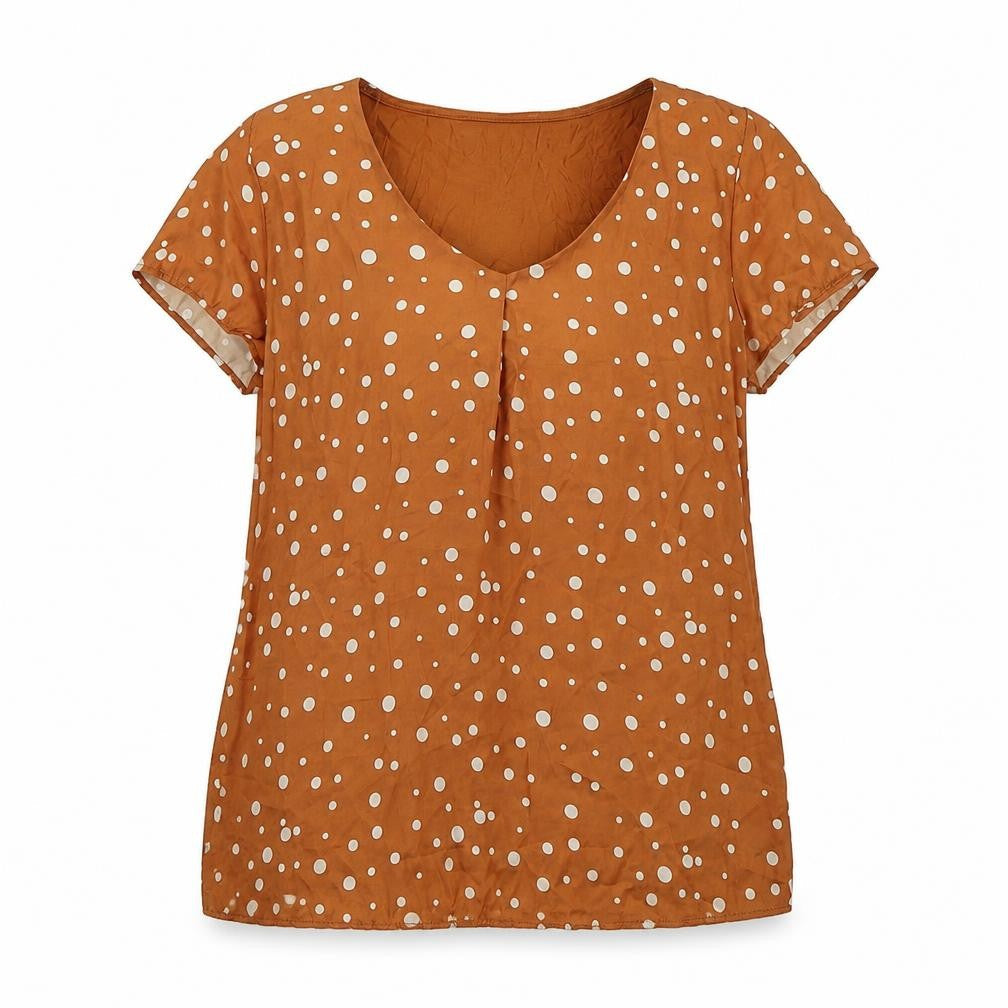 Womens UK Size S ORSAY Brown Basic T-Shirt