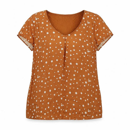 Womens UK Size S ORSAY Brown Basic T-Shirt