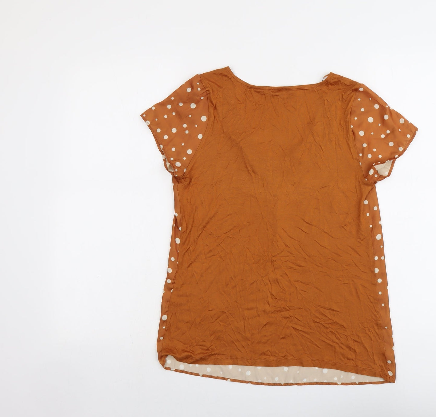 Womens UK Size S ORSAY Brown Basic T-Shirt
