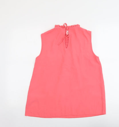 Womens UK Size 12 Dorothy Perkins Pink Basic Tank