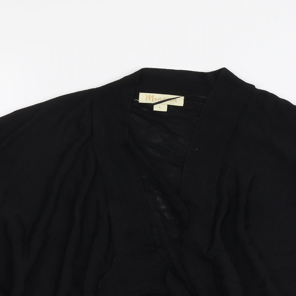 Womens UK Size L Monsoon Black Cardigan Jumper