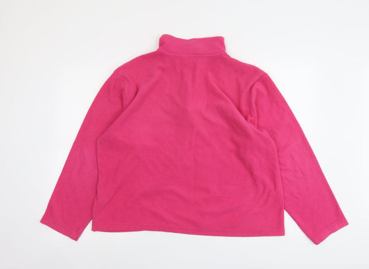 Womens UK Size 16 Hi Gear Pink Pullover Sweatshirt