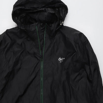 Mens UK Size 2XS Cotton Traders Black Rain Coat