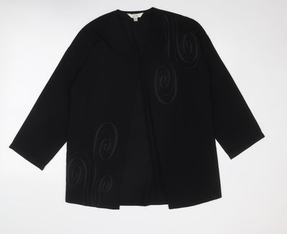 Womens UK Size S NEXT Black Kimono Blouse