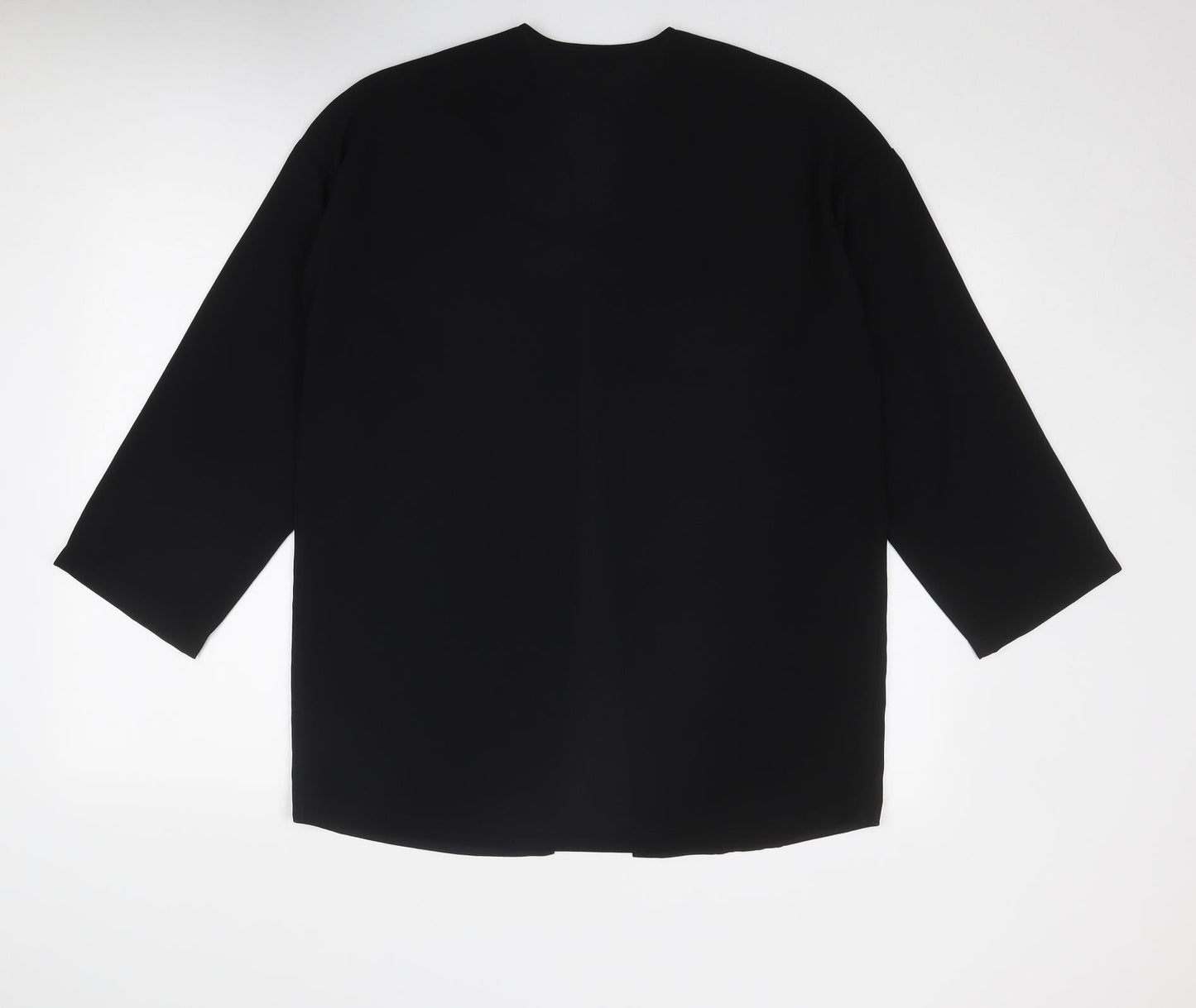 Womens UK Size S NEXT Black Kimono Blouse