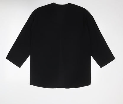 Womens UK Size S NEXT Black Kimono Blouse