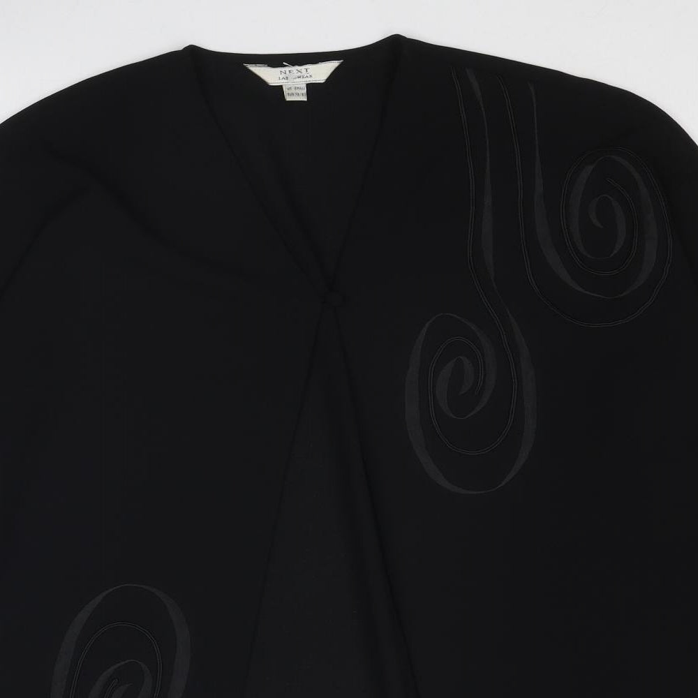 Womens UK Size S NEXT Black Kimono Blouse