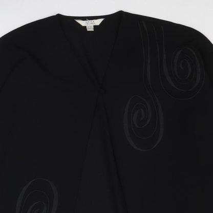 Womens UK Size S NEXT Black Kimono Blouse