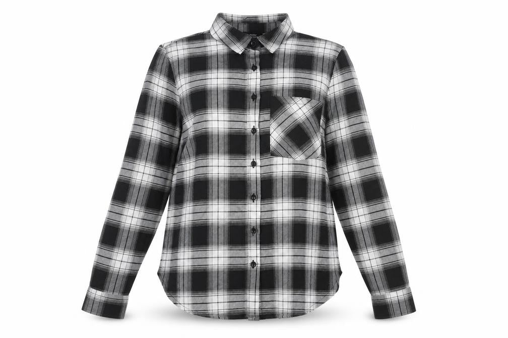 Womens UK Size 8 New Look Grey Basic Button-Up