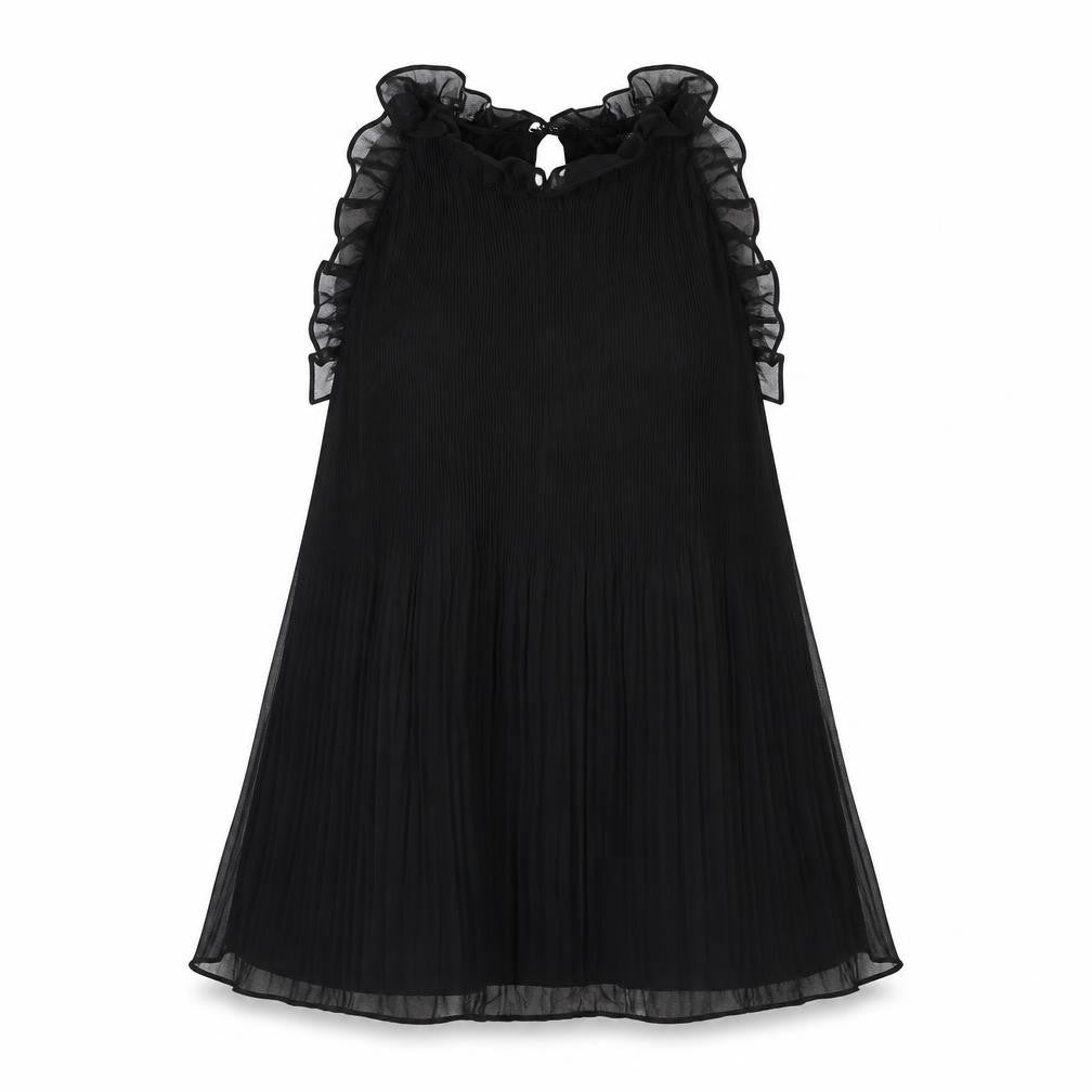 Womens UK Size S Zara Black Tunic Blouse