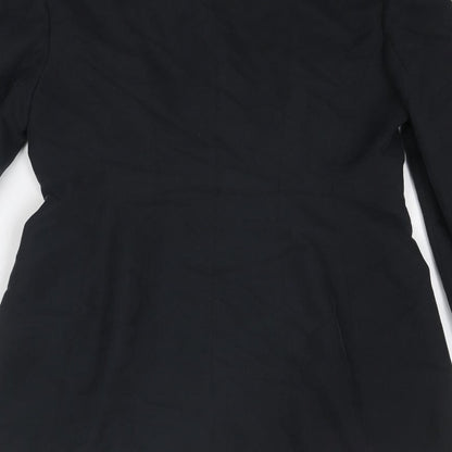 Linea Womens Grey Jacket Blazer Size 10 Button