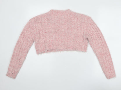 Womens UK Size S Topshop Pink Pullover Jumper