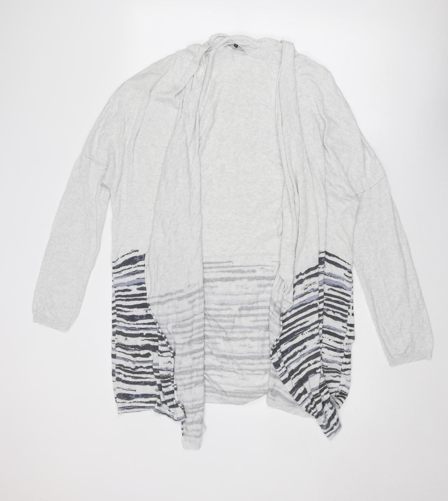 Womens UK Size L Maison De Nimes Grey Cardigan Jumper