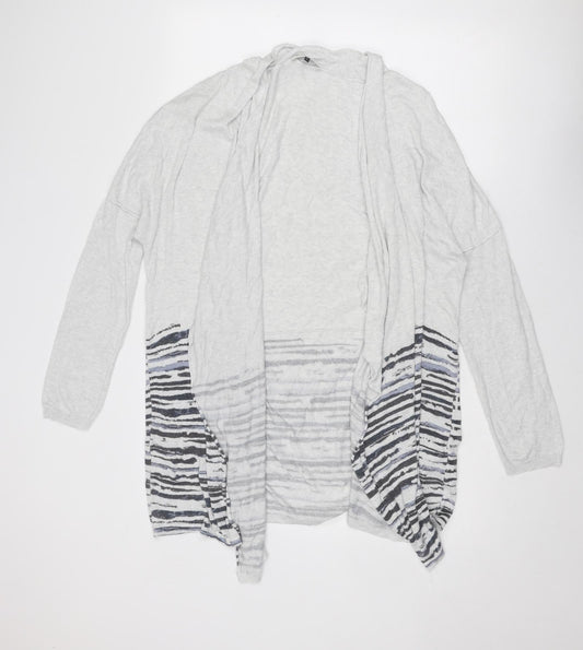 Womens UK Size L Maison De Nimes Grey Cardigan Jumper