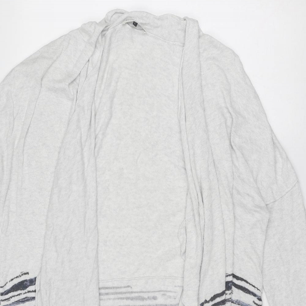 Womens UK Size L Maison De Nimes Grey Cardigan Jumper