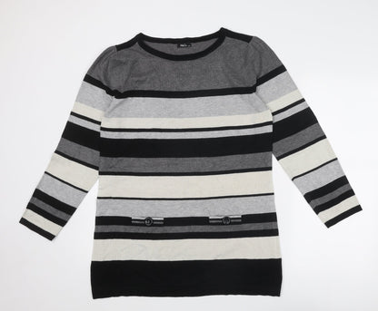 Womens UK Size 2XL M&Co Grey Pullover Jumper