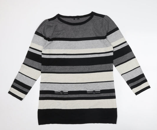 Womens UK Size 2XL M&Co Grey Pullover Jumper