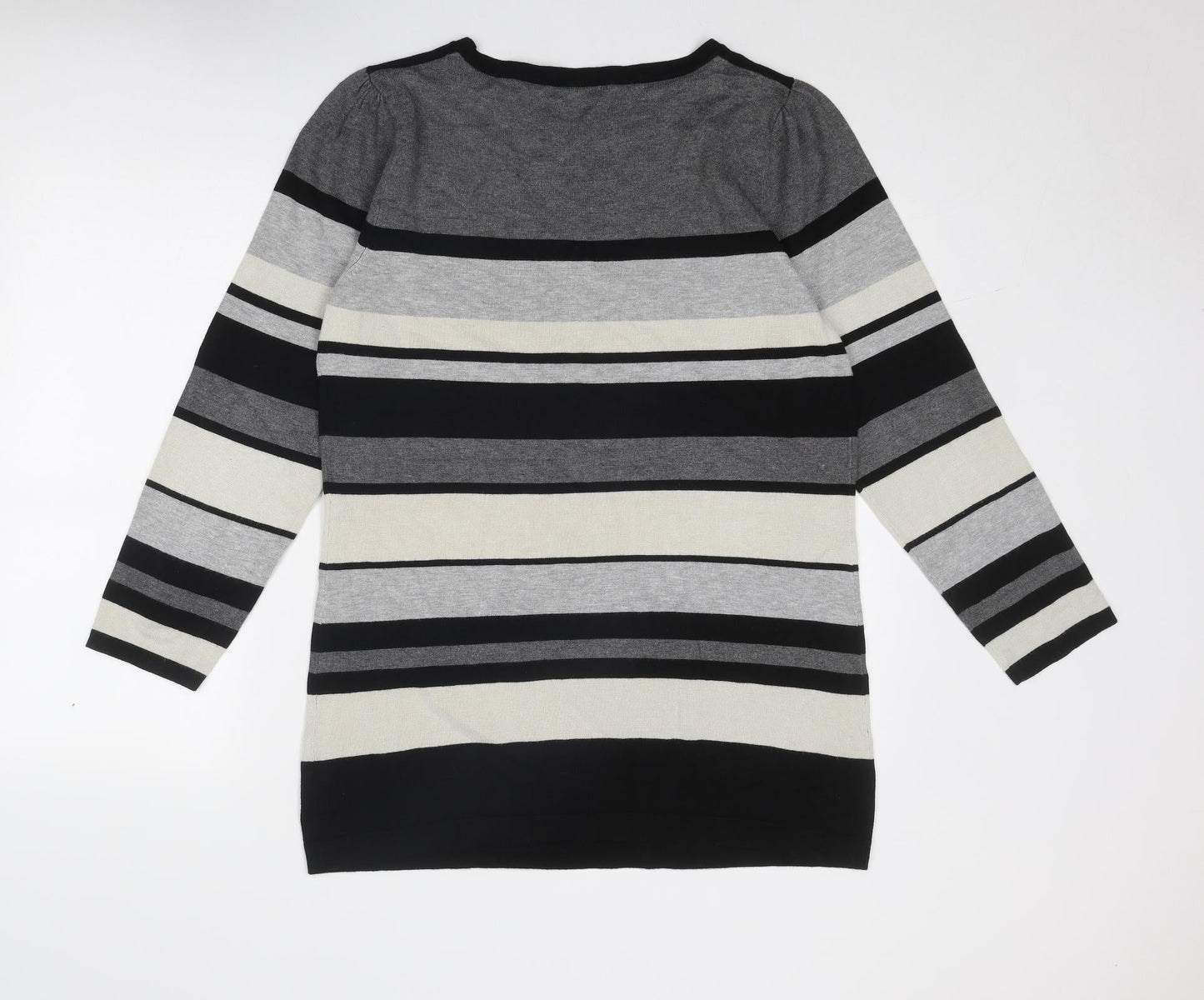 Womens UK Size 2XL M&Co Grey Pullover Jumper