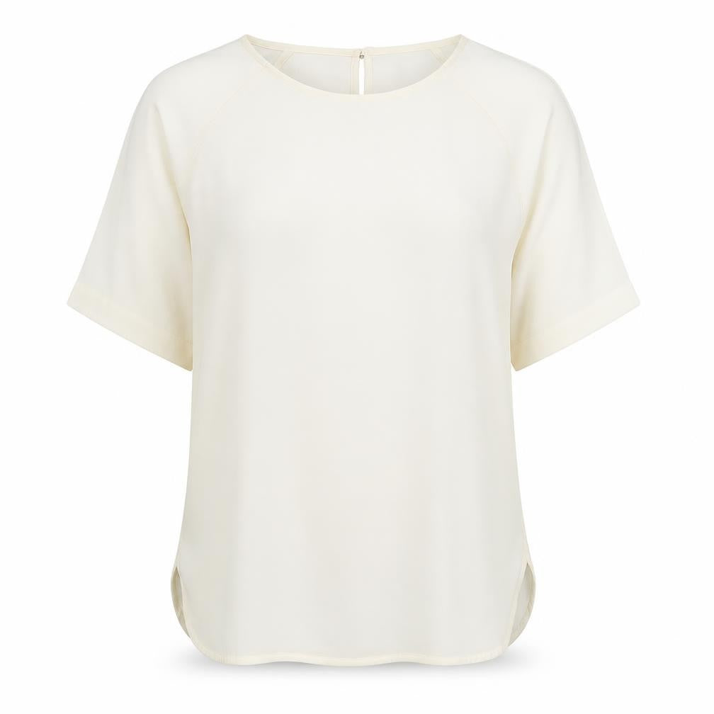 Womens UK Size 12 Marks and Spencer Ivory Basic Blouse