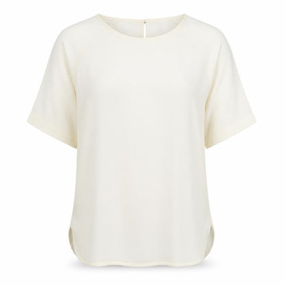 Womens UK Size 12 Marks and Spencer Ivory Basic Blouse