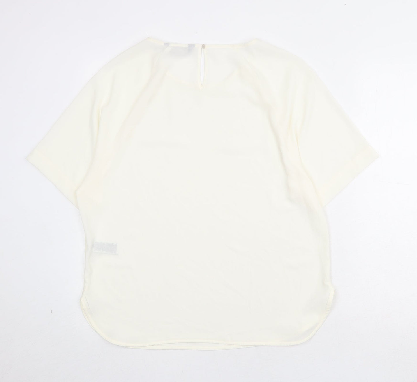 Womens UK Size 12 Marks and Spencer Ivory Basic Blouse