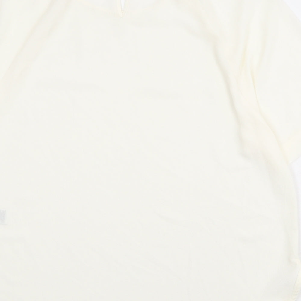 Womens UK Size 12 Marks and Spencer Ivory Basic Blouse