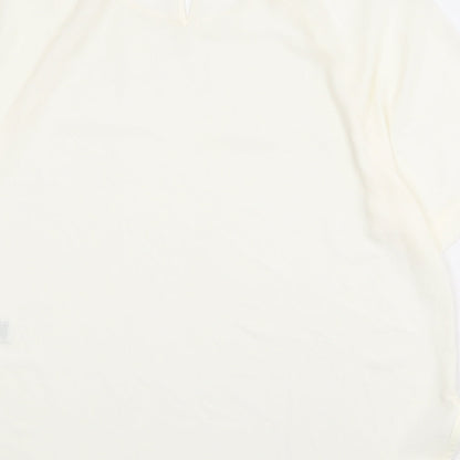 Womens UK Size 12 Marks and Spencer Ivory Basic Blouse