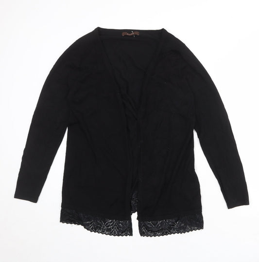 Womens UK Size 14 Savoir Black Cardigan Jumper