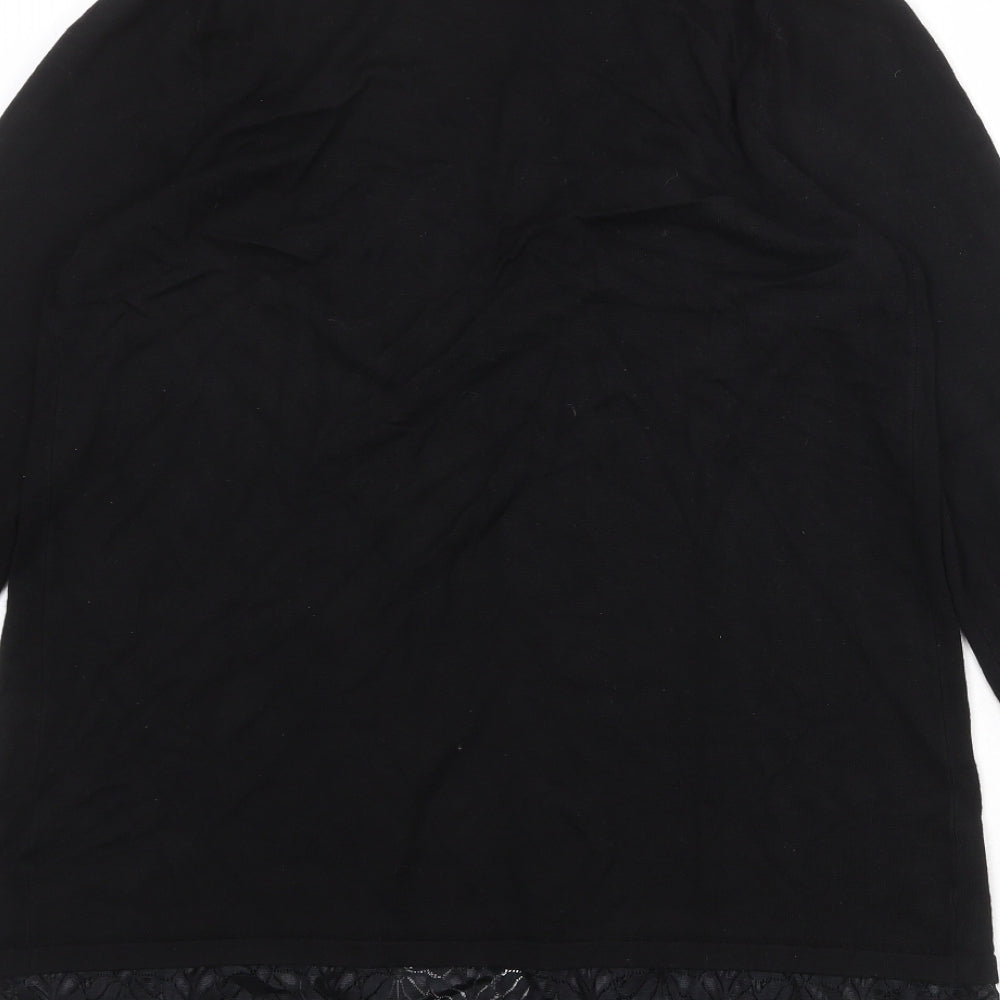 Womens UK Size 14 Savoir Black Cardigan Jumper