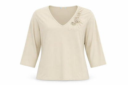 Womens UK Size 16 Berkertex Beige Basic T-Shirt