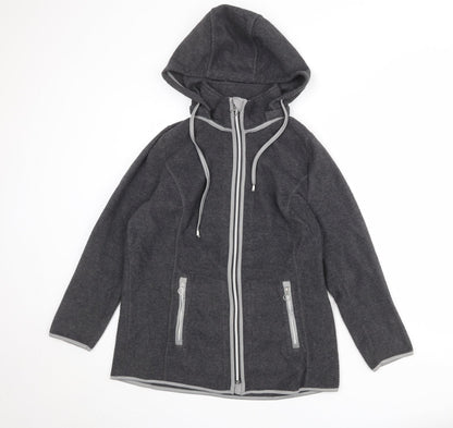 Collection L Womens Grey Jacket Size 16 Zip