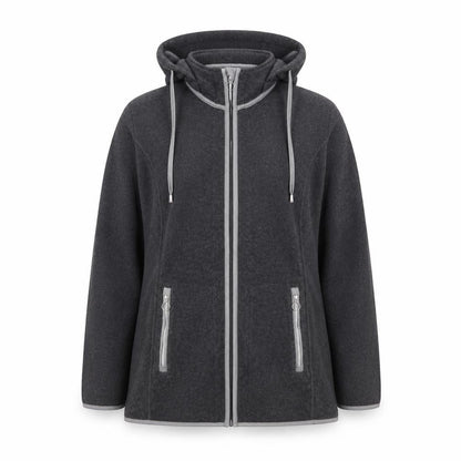 Collection L Womens Grey Jacket Size 16 Zip
