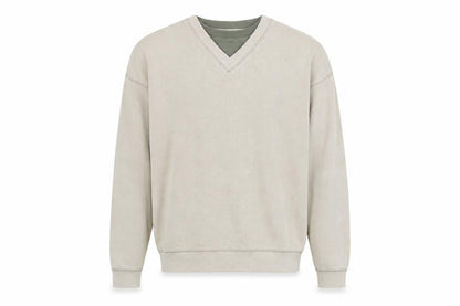 O-Club Mens Beige Cotton Pullover Sweatshirt Size L