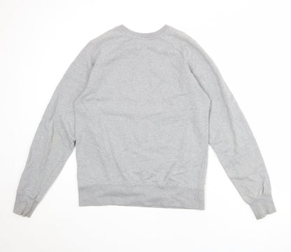 Earth Positive Womens Grey 100% Cotton Pullover Sweatshirt Size M Pullover - #WILDLIFE Tiger