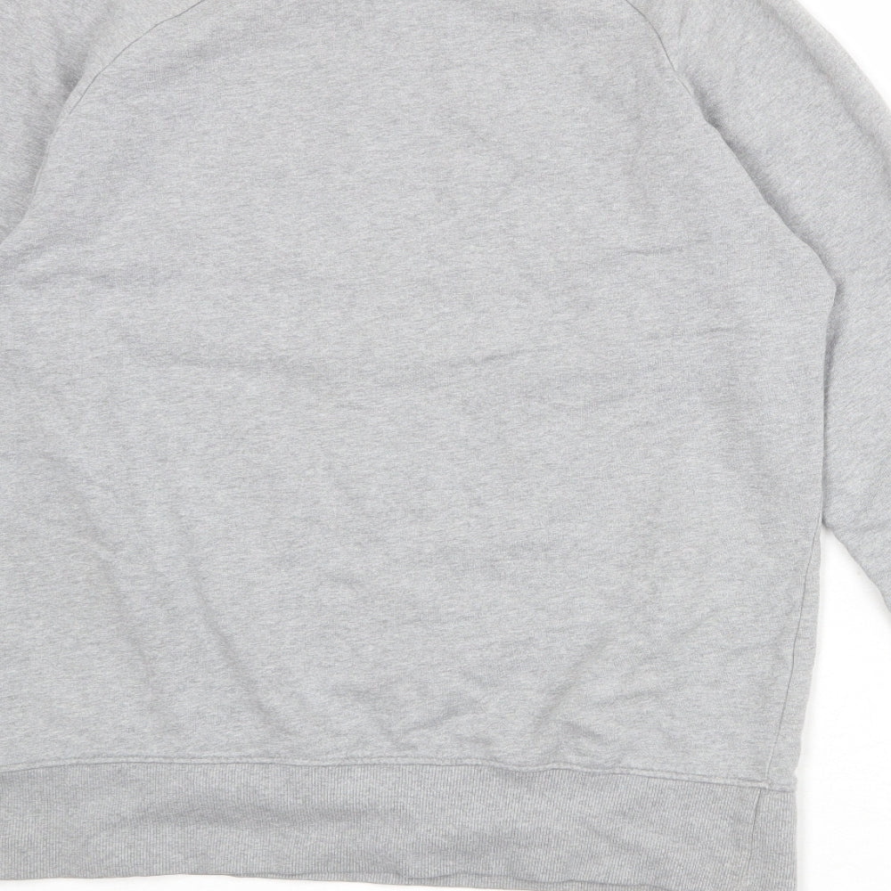 Earth Positive Womens Grey 100% Cotton Pullover Sweatshirt Size M Pullover - #WILDLIFE Tiger