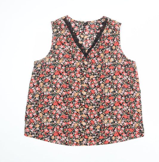 Womens UK Size XL Emery Rose Multicoloured Basic Tank