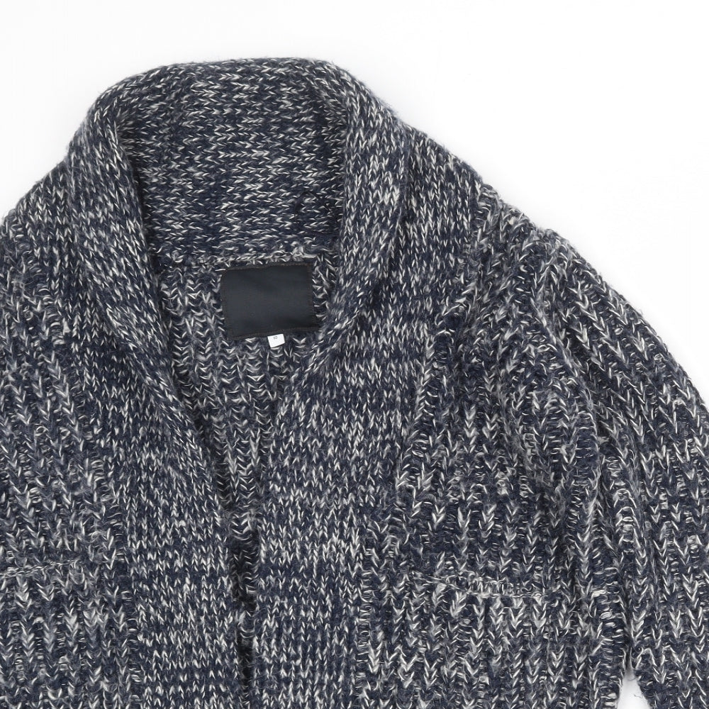 Womens UK Size 10 New Look Blue Cardigan Jumper
