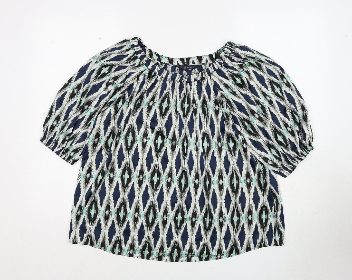 Womens UK Size 8 Marks and Spencer Multicoloured Basic Blouse