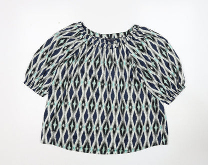 Womens UK Size 8 Marks and Spencer Multicoloured Basic Blouse