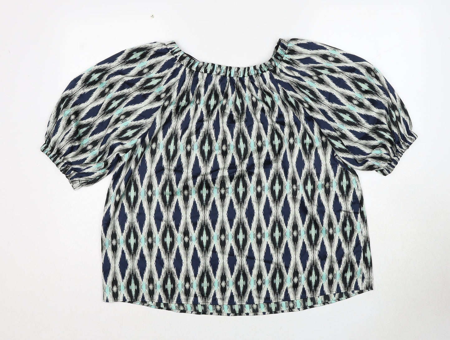 Womens UK Size 8 Marks and Spencer Multicoloured Basic Blouse